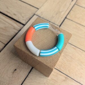 Bracelet GEORGES turquoise et orange
