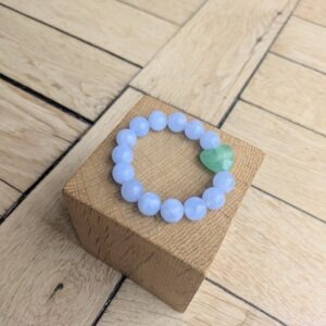 Bracelet BIANCA bleu ciel et vert