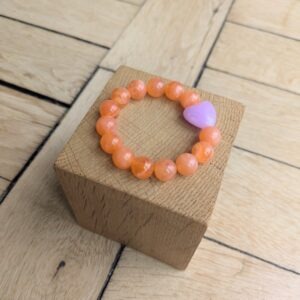 Bracelet BIANCA orange et parme