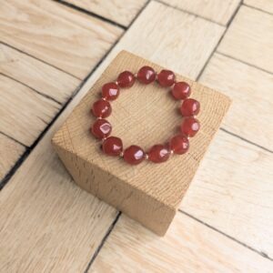 Bracelet ELINE rouge brique
