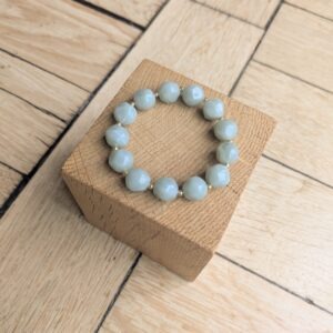 Bracelet ELINE vert de gris