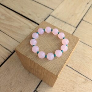 Bracelet FRANCE rose pâle