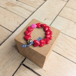 Bracelet GIGI rouge et rose