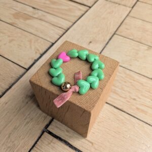 Bracelet GIGI vert et rose