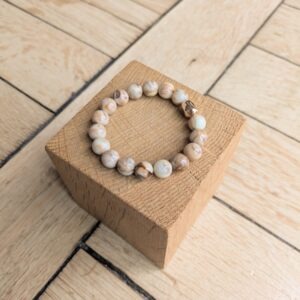 Bracelet GABY beige marbré
