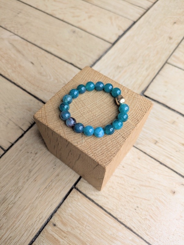 Bracelet GIGI bleu canard