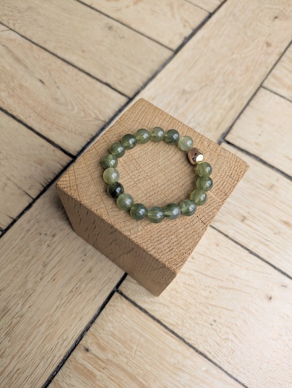 Bracelet GABY kaki transparent