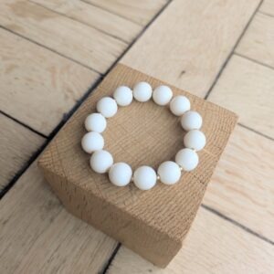 Bracelet FRANCE écru et doré