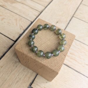 Bracelet FRANCE vert marbré